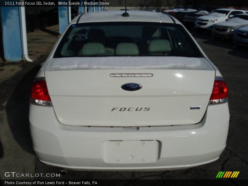 White Suede / Medium Stone 2011 Ford Focus SEL Sedan