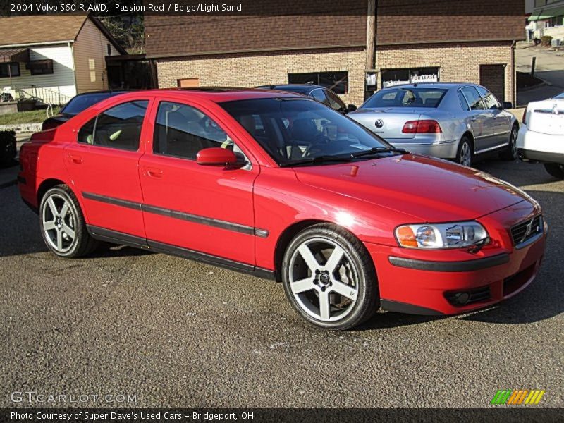 Passion Red / Beige/Light Sand 2004 Volvo S60 R AWD