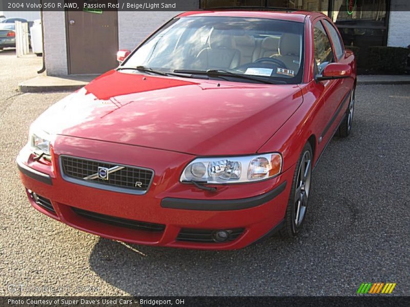 Passion Red / Beige/Light Sand 2004 Volvo S60 R AWD