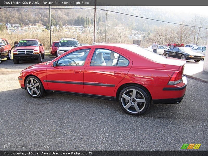 Passion Red / Beige/Light Sand 2004 Volvo S60 R AWD
