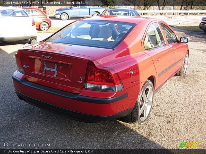 Passion Red / Beige/Light Sand 2004 Volvo S60 R AWD