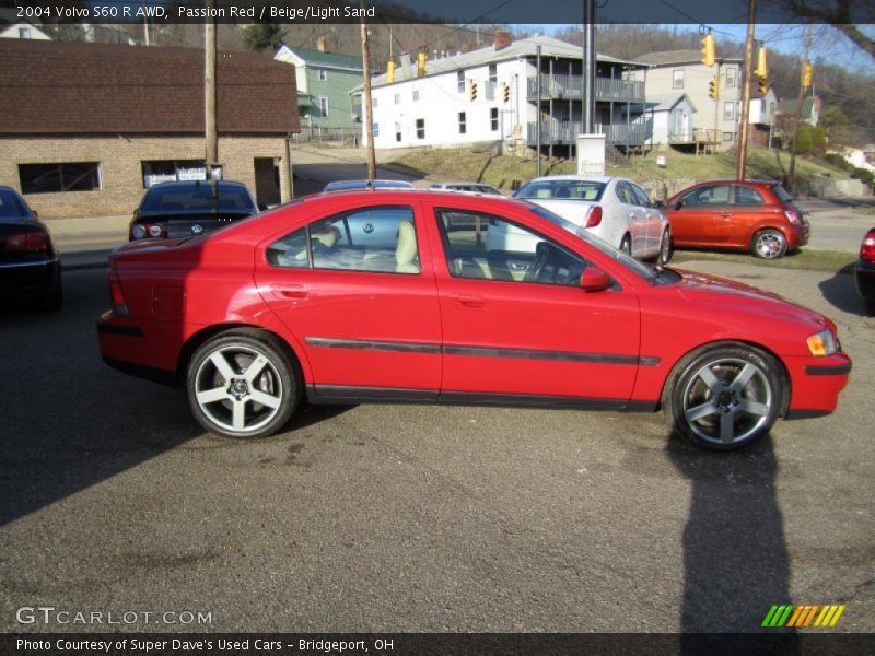 Passion Red / Beige/Light Sand 2004 Volvo S60 R AWD