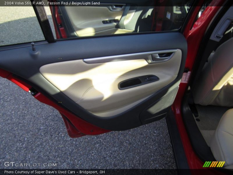 Passion Red / Beige/Light Sand 2004 Volvo S60 R AWD
