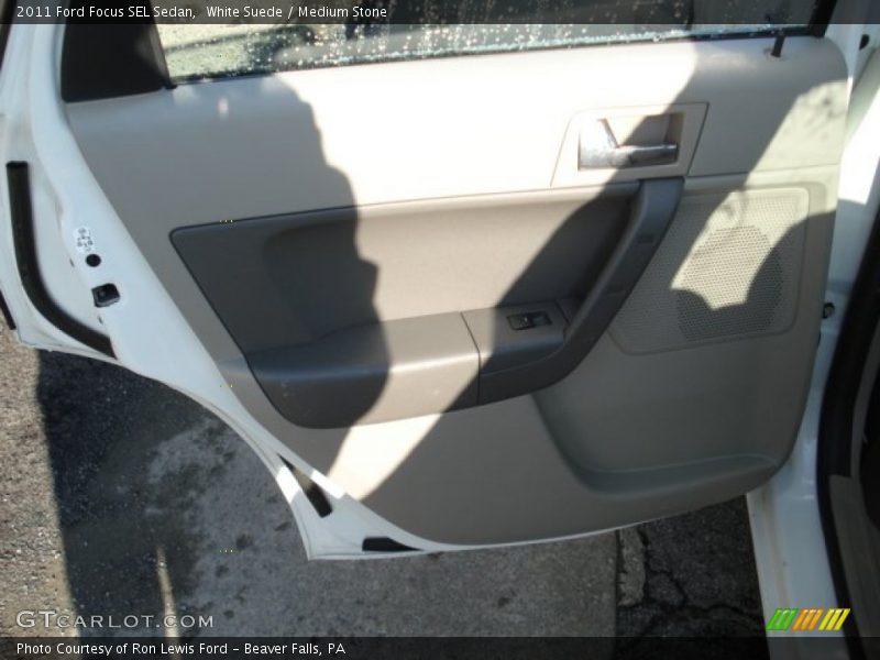 White Suede / Medium Stone 2011 Ford Focus SEL Sedan
