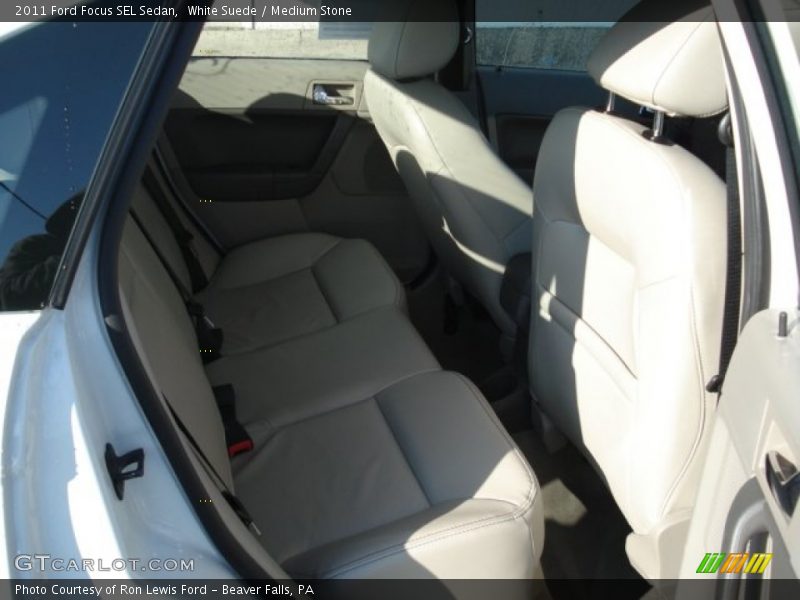 White Suede / Medium Stone 2011 Ford Focus SEL Sedan