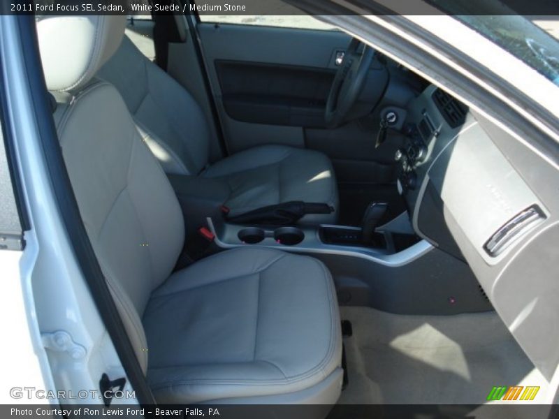 White Suede / Medium Stone 2011 Ford Focus SEL Sedan