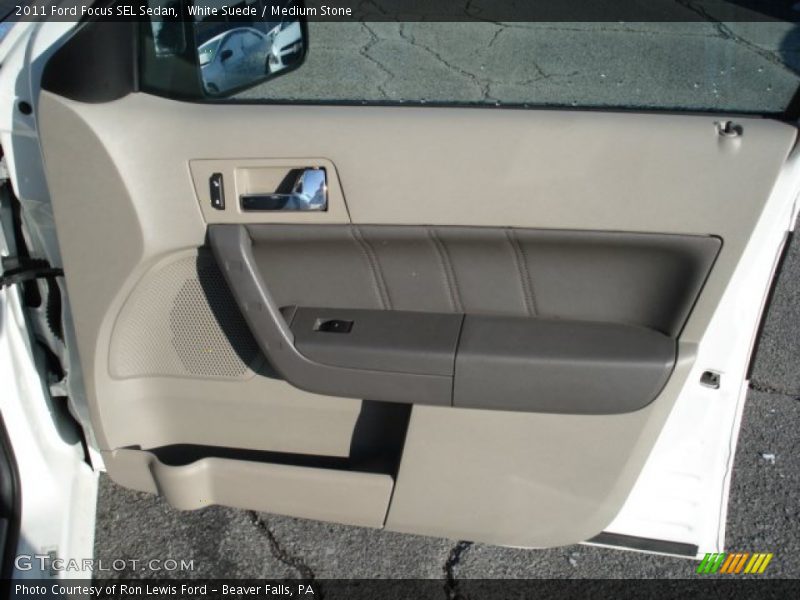 White Suede / Medium Stone 2011 Ford Focus SEL Sedan