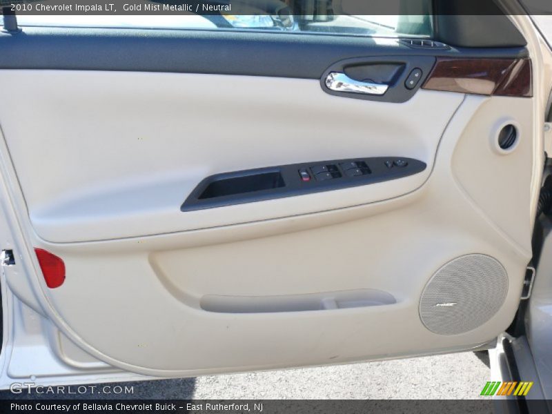 Gold Mist Metallic / Neutral 2010 Chevrolet Impala LT