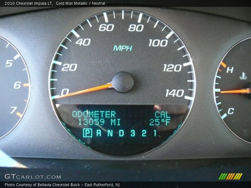 Gold Mist Metallic / Neutral 2010 Chevrolet Impala LT