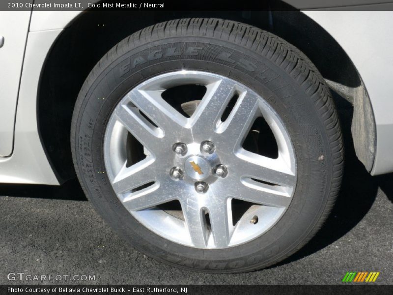 Gold Mist Metallic / Neutral 2010 Chevrolet Impala LT