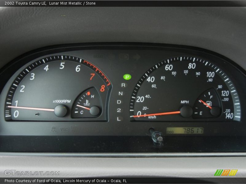 Lunar Mist Metallic / Stone 2002 Toyota Camry LE