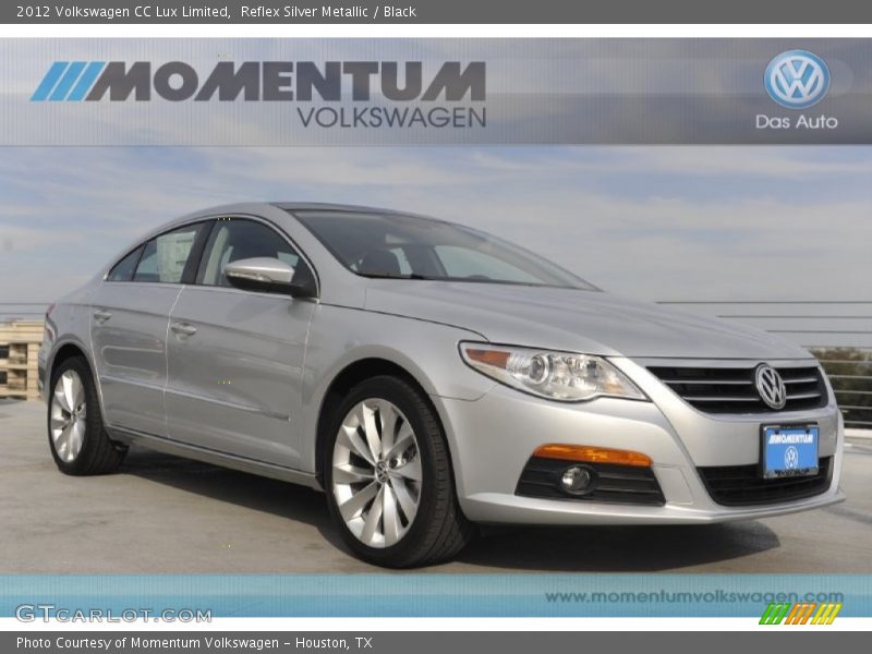 Reflex Silver Metallic / Black 2012 Volkswagen CC Lux Limited