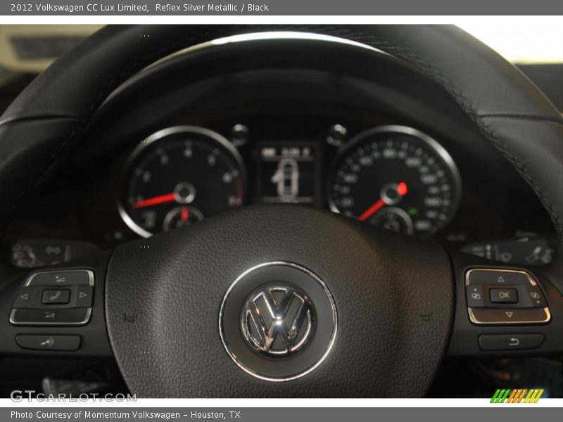 Reflex Silver Metallic / Black 2012 Volkswagen CC Lux Limited