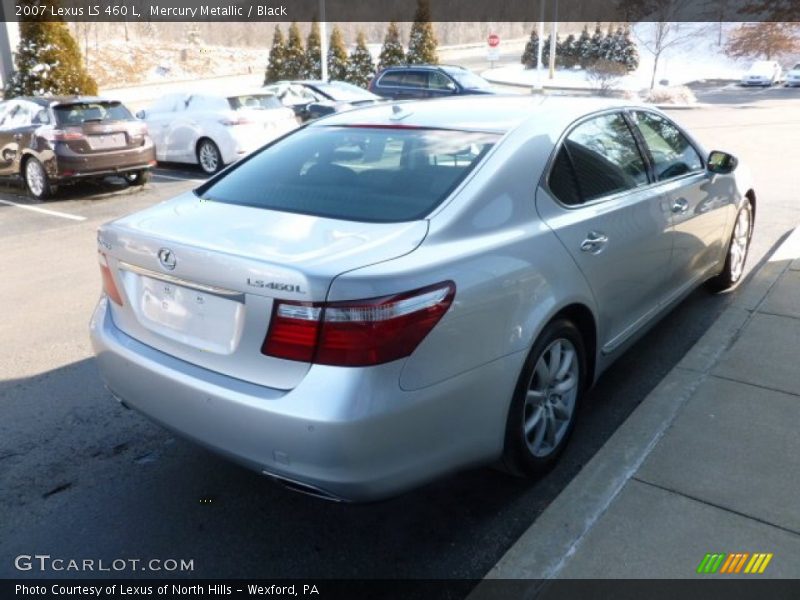 Mercury Metallic / Black 2007 Lexus LS 460 L