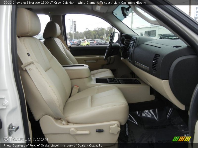 White Diamond Tricoat / Light Cashmere/Ebony 2011 Chevrolet Silverado 1500 LT Crew Cab 4x4