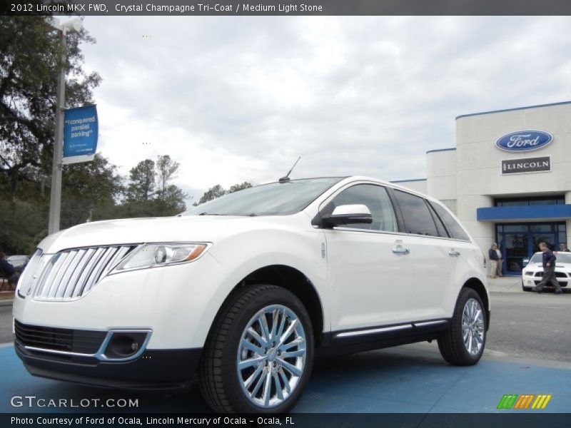 Crystal Champagne Tri-Coat / Medium Light Stone 2012 Lincoln MKX FWD