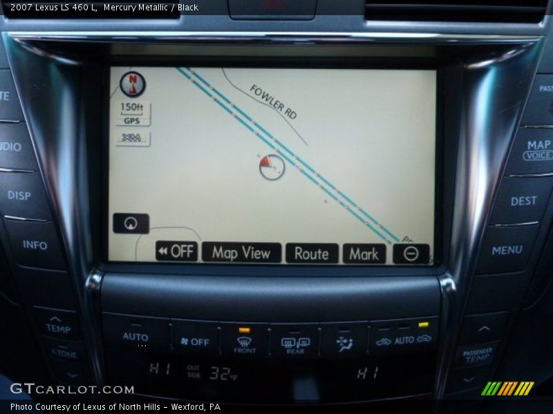 Mercury Metallic / Black 2007 Lexus LS 460 L