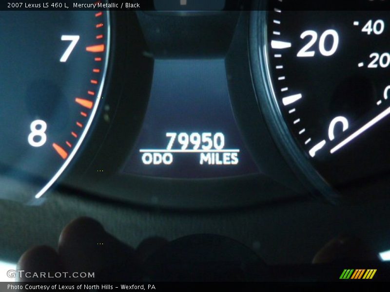 Mercury Metallic / Black 2007 Lexus LS 460 L
