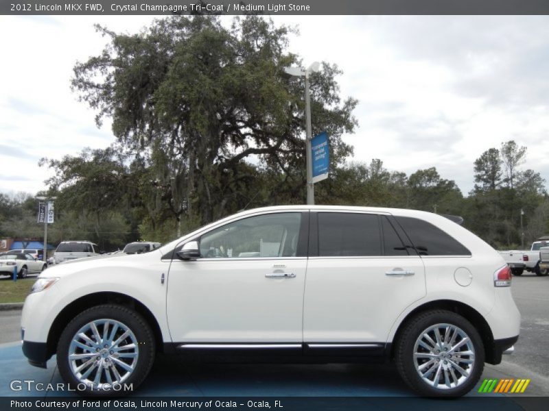 Crystal Champagne Tri-Coat / Medium Light Stone 2012 Lincoln MKX FWD