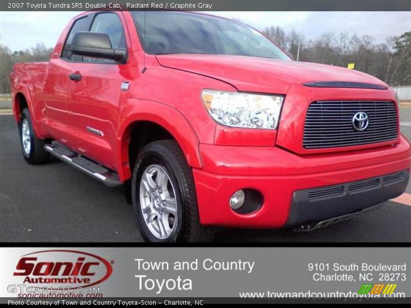 Radiant Red / Graphite Gray 2007 Toyota Tundra SR5 Double Cab