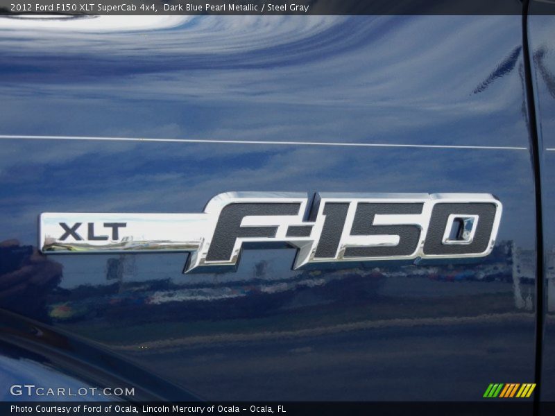Dark Blue Pearl Metallic / Steel Gray 2012 Ford F150 XLT SuperCab 4x4