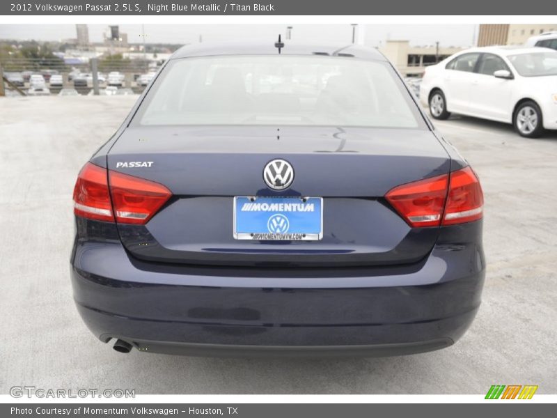 Night Blue Metallic / Titan Black 2012 Volkswagen Passat 2.5L S