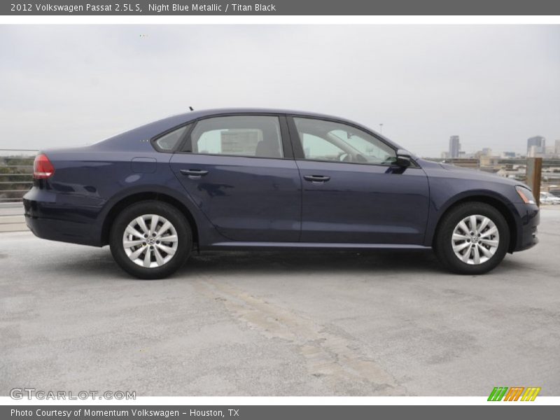 Night Blue Metallic / Titan Black 2012 Volkswagen Passat 2.5L S