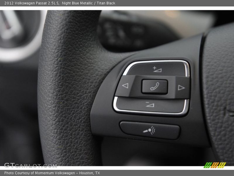 Night Blue Metallic / Titan Black 2012 Volkswagen Passat 2.5L S