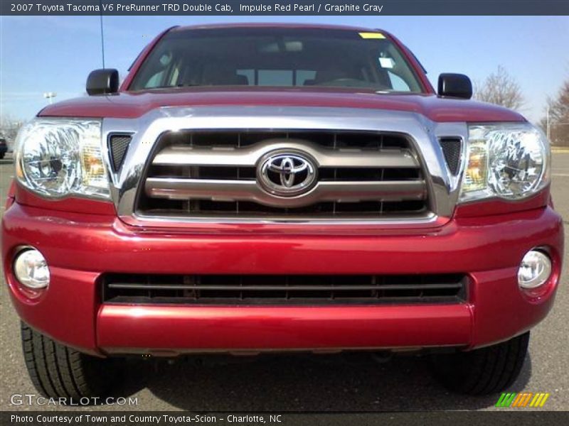 Impulse Red Pearl / Graphite Gray 2007 Toyota Tacoma V6 PreRunner TRD Double Cab