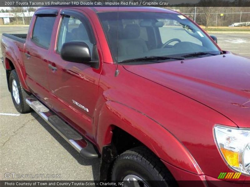 Impulse Red Pearl / Graphite Gray 2007 Toyota Tacoma V6 PreRunner TRD Double Cab