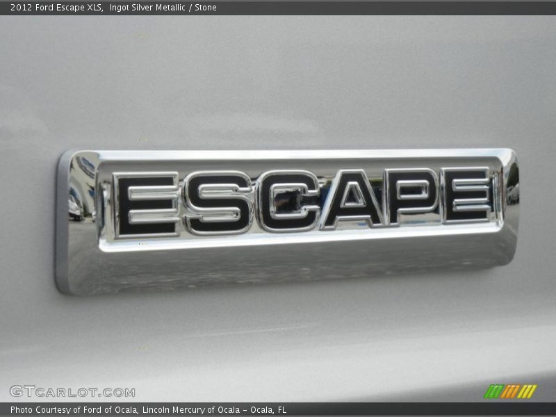 Ingot Silver Metallic / Stone 2012 Ford Escape XLS