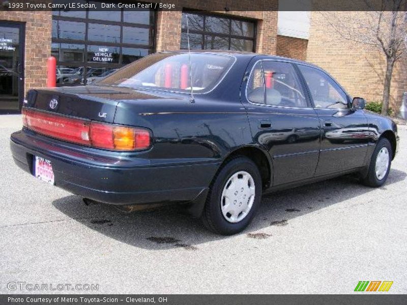 Dark Green Pearl / Beige 1993 Toyota Camry LE Sedan