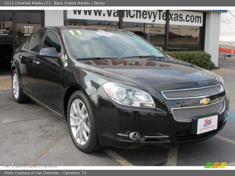 Black Granite Metallic / Ebony 2011 Chevrolet Malibu LTZ
