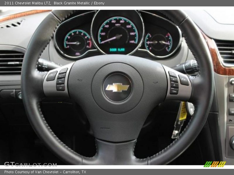 Black Granite Metallic / Ebony 2011 Chevrolet Malibu LTZ