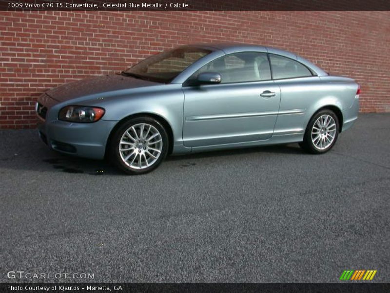 Celestial Blue Metallic / Calcite 2009 Volvo C70 T5 Convertible