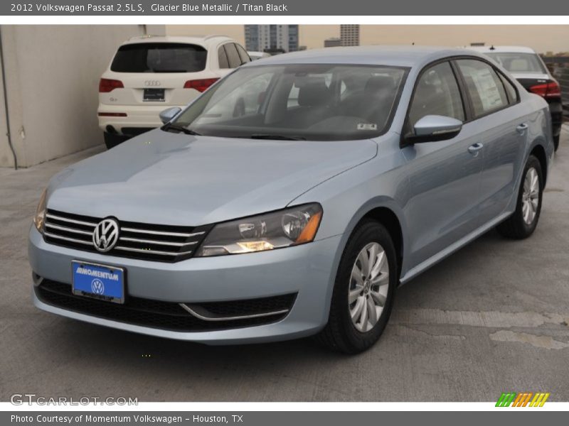 Glacier Blue Metallic / Titan Black 2012 Volkswagen Passat 2.5L S
