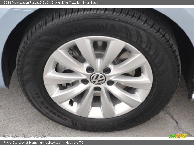 Glacier Blue Metallic / Titan Black 2012 Volkswagen Passat 2.5L S