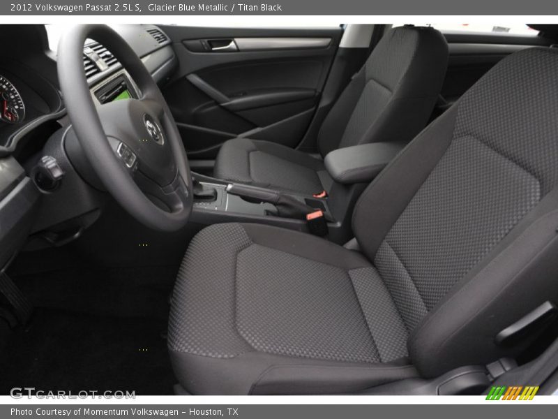 Glacier Blue Metallic / Titan Black 2012 Volkswagen Passat 2.5L S