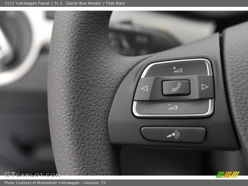 Glacier Blue Metallic / Titan Black 2012 Volkswagen Passat 2.5L S