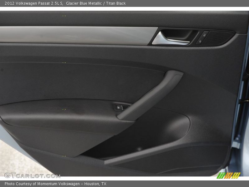 Glacier Blue Metallic / Titan Black 2012 Volkswagen Passat 2.5L S