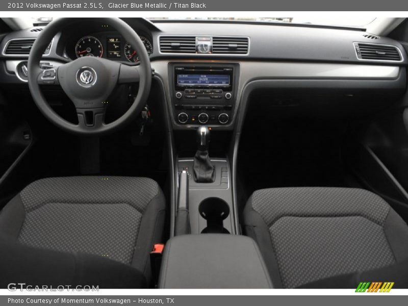 Glacier Blue Metallic / Titan Black 2012 Volkswagen Passat 2.5L S