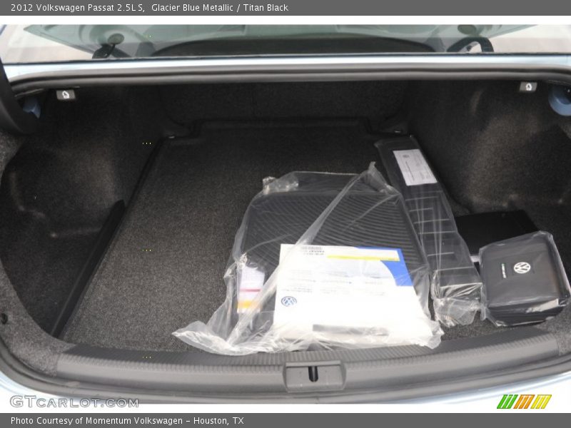 Glacier Blue Metallic / Titan Black 2012 Volkswagen Passat 2.5L S