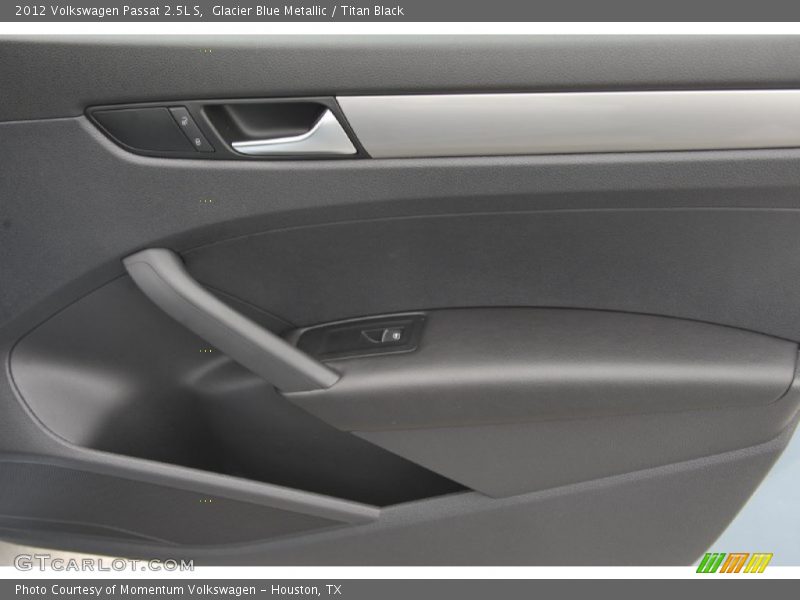 Glacier Blue Metallic / Titan Black 2012 Volkswagen Passat 2.5L S