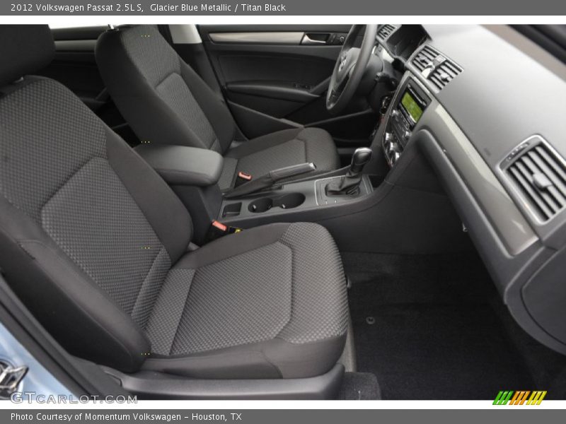 Glacier Blue Metallic / Titan Black 2012 Volkswagen Passat 2.5L S