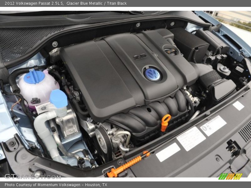 Glacier Blue Metallic / Titan Black 2012 Volkswagen Passat 2.5L S