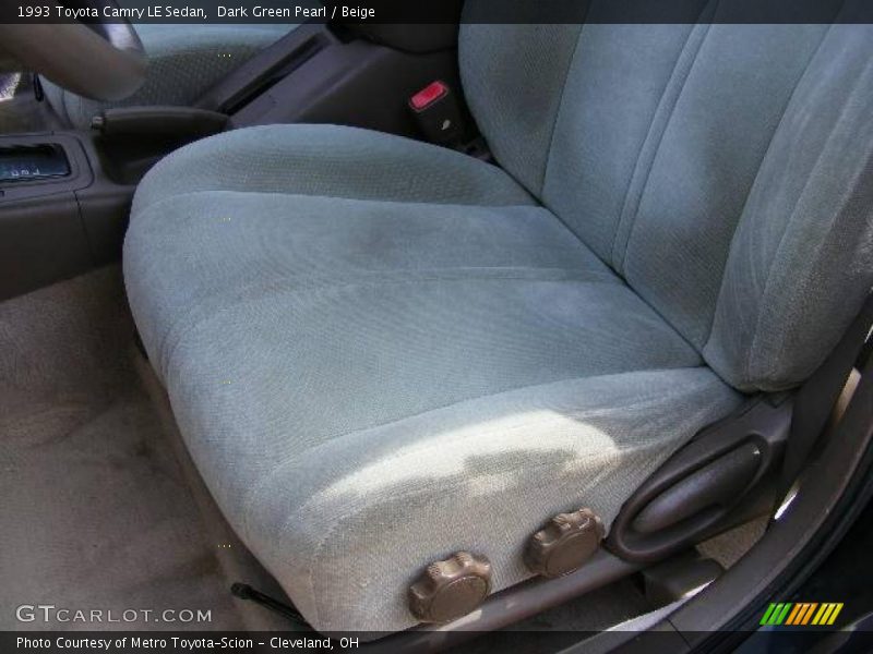 Dark Green Pearl / Beige 1993 Toyota Camry LE Sedan