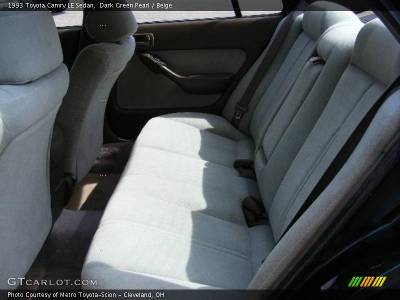 Dark Green Pearl / Beige 1993 Toyota Camry LE Sedan