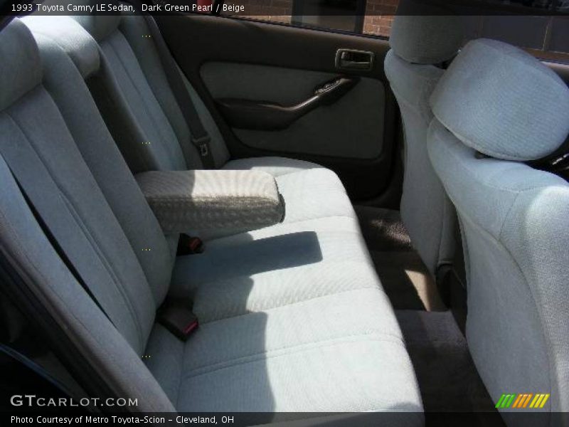 Dark Green Pearl / Beige 1993 Toyota Camry LE Sedan