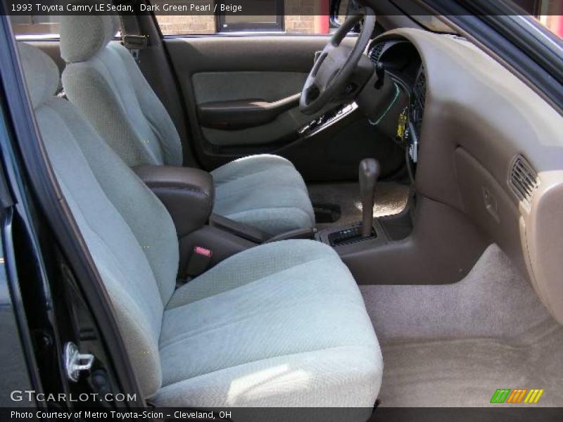 Dark Green Pearl / Beige 1993 Toyota Camry LE Sedan