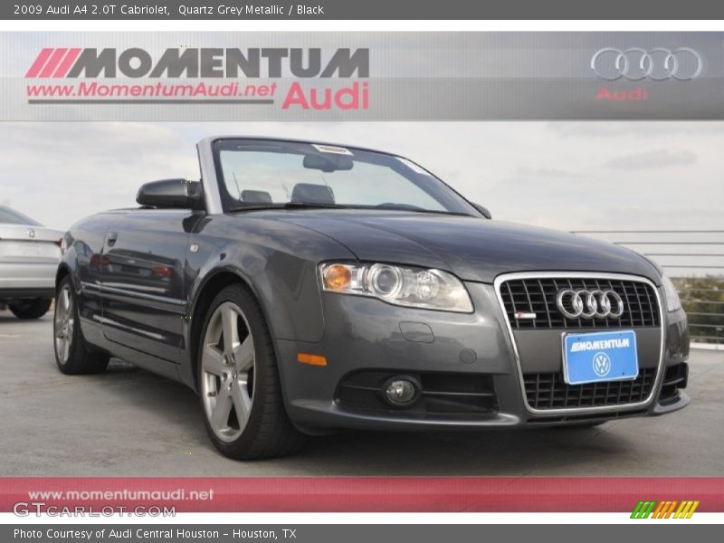 Quartz Grey Metallic / Black 2009 Audi A4 2.0T Cabriolet